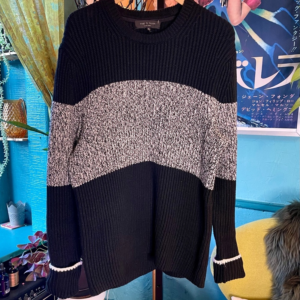 Rag and Bone UNISEX wool/cotton blend sweater